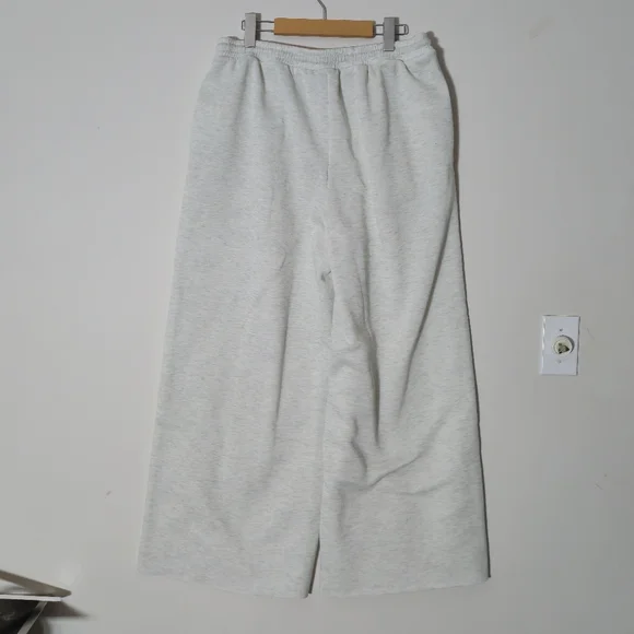 SHEIN XL Milano Italy 3 Piece Loungewear Set Wide Leg Heather Cream - Picture 12 of 12